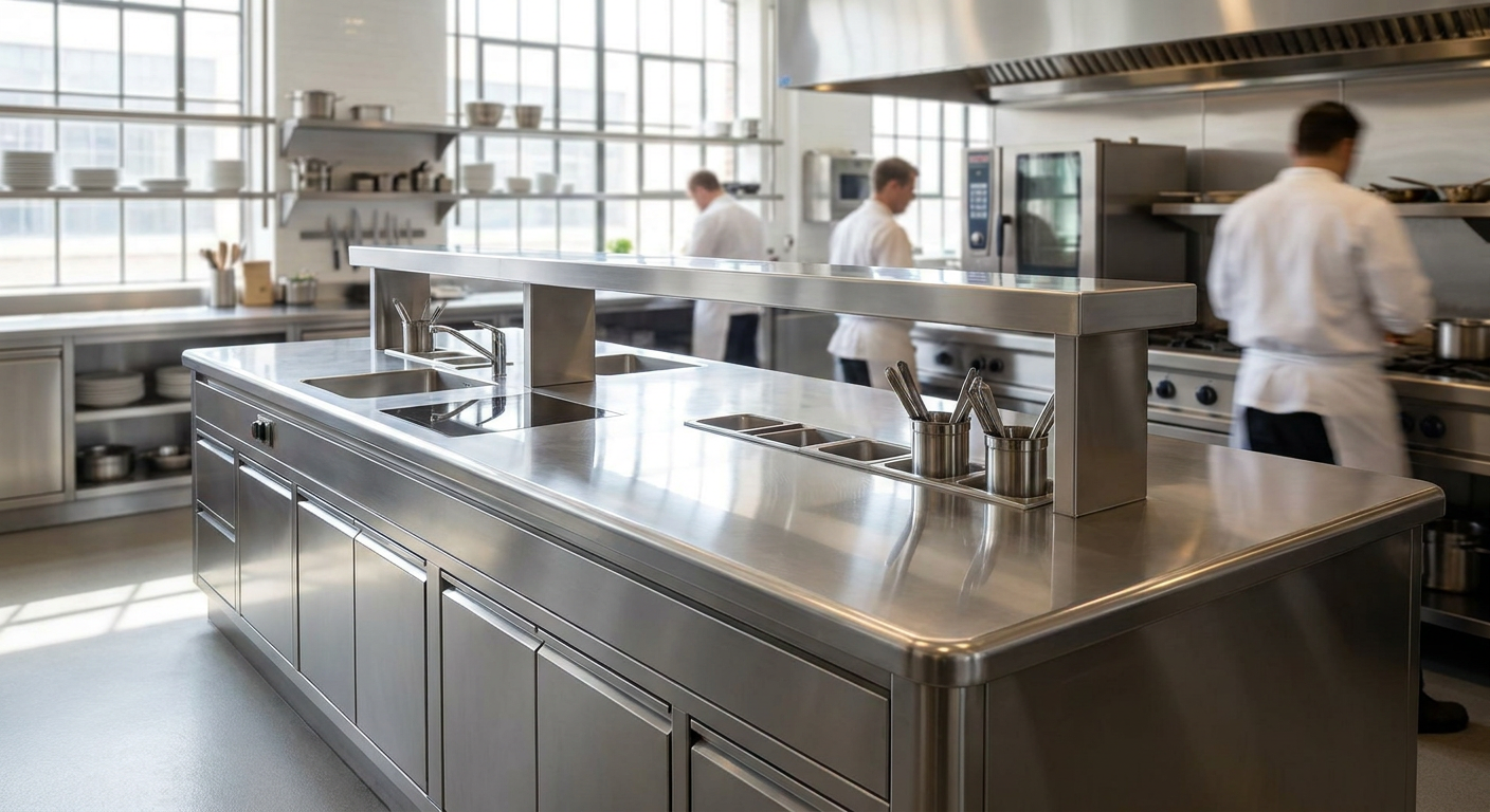Stainless Kitchen Worktop